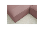 Canapé d'angle fixe MEGEVE tissu lisse - Angle gauche - BOBOCHIC - The Bradery