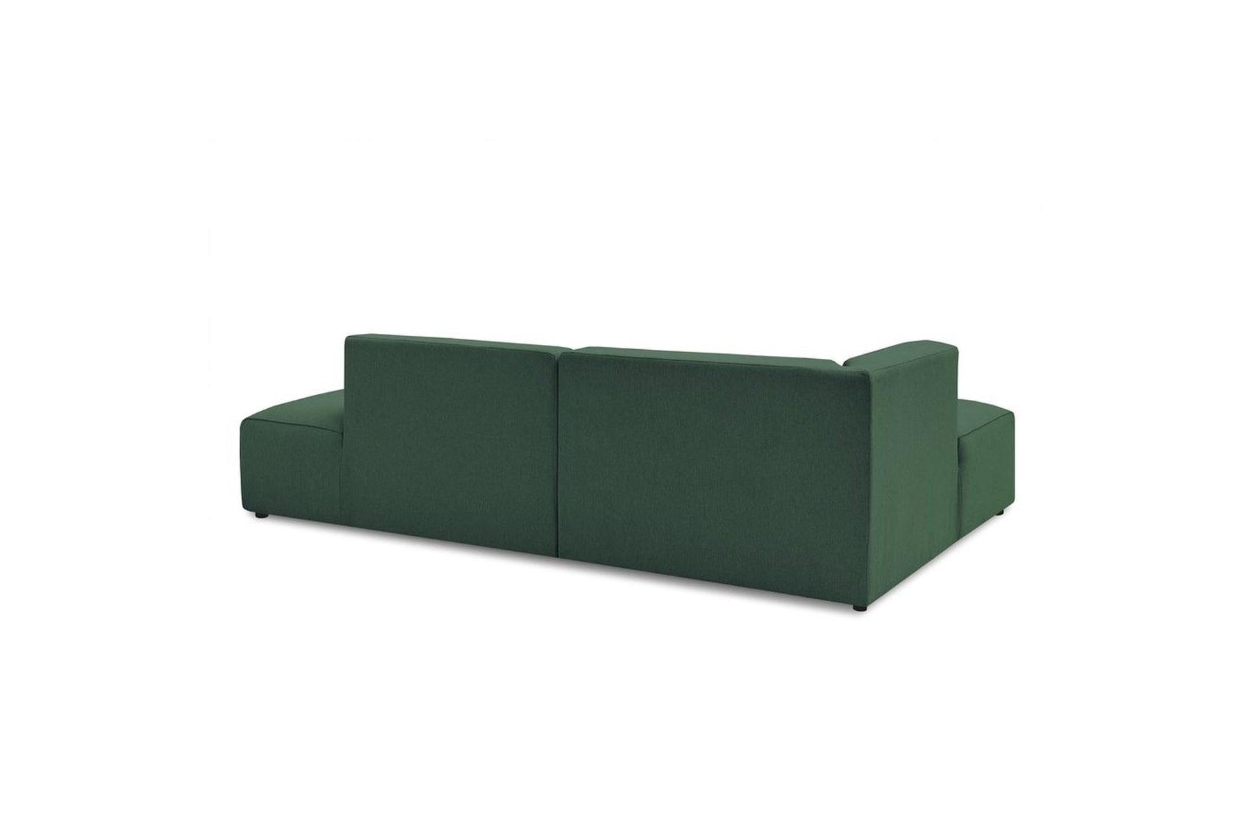 MEGEVE fixed corner sofa in textured fabric - Left-hand corner - BOBOCHIC - The Bradery