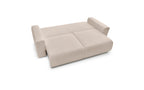 Canapé droit convertible coffre ENVY tissu bouclette doux - BOBOCHIC - The Bradery