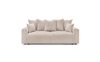 Canapé droit convertible coffre ENVY tissu bouclette doux - BOBOCHIC - The Bradery
