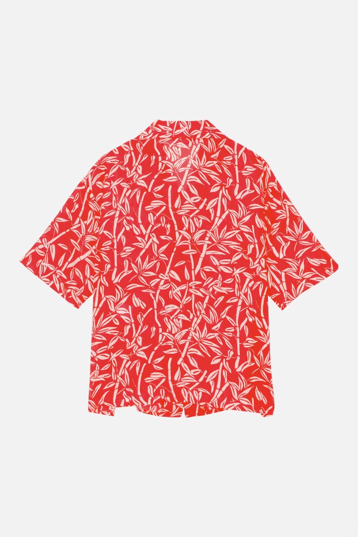 Chemise Cuba Bamboo - Rouge Lipstick