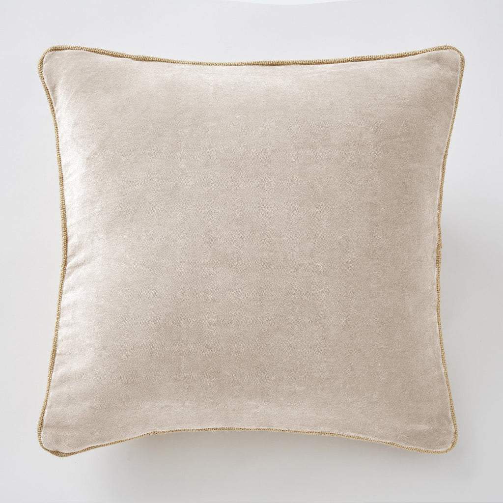 Coussin déhoussable Velours de coton CÉSAR Pampa - L'Effet Papillon - The Bradery