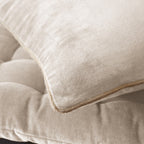 Coussin déhoussable Velours de coton CÉSAR Pampa - L'Effet Papillon - The Bradery