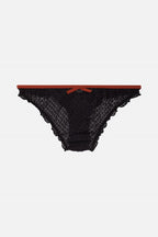 Bless Cut Yarn Knickers - Charcoal