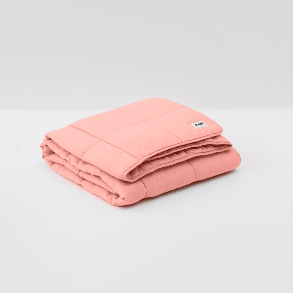 Washed Linen Quilt - Dusty Pink - MOST - The Bradery