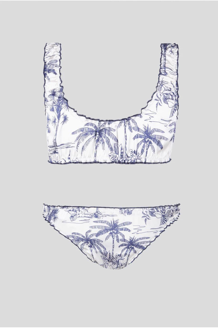 Ensemble Blanco Palmeras - Haut - Robin Collection - The Bradery