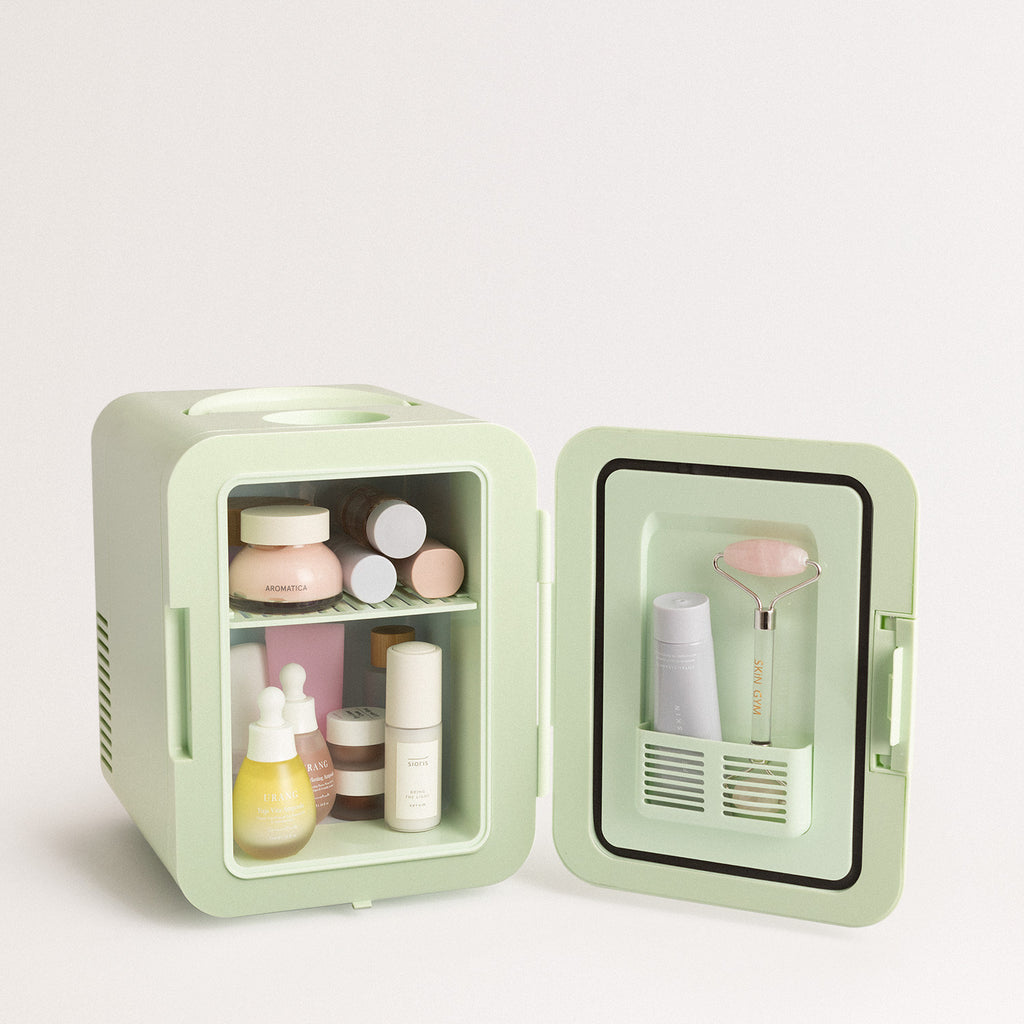 Fridge Mini Box - Mini Réfrigérateur Avec Fonction Chaud/Froid 4 L - Vert Pastel