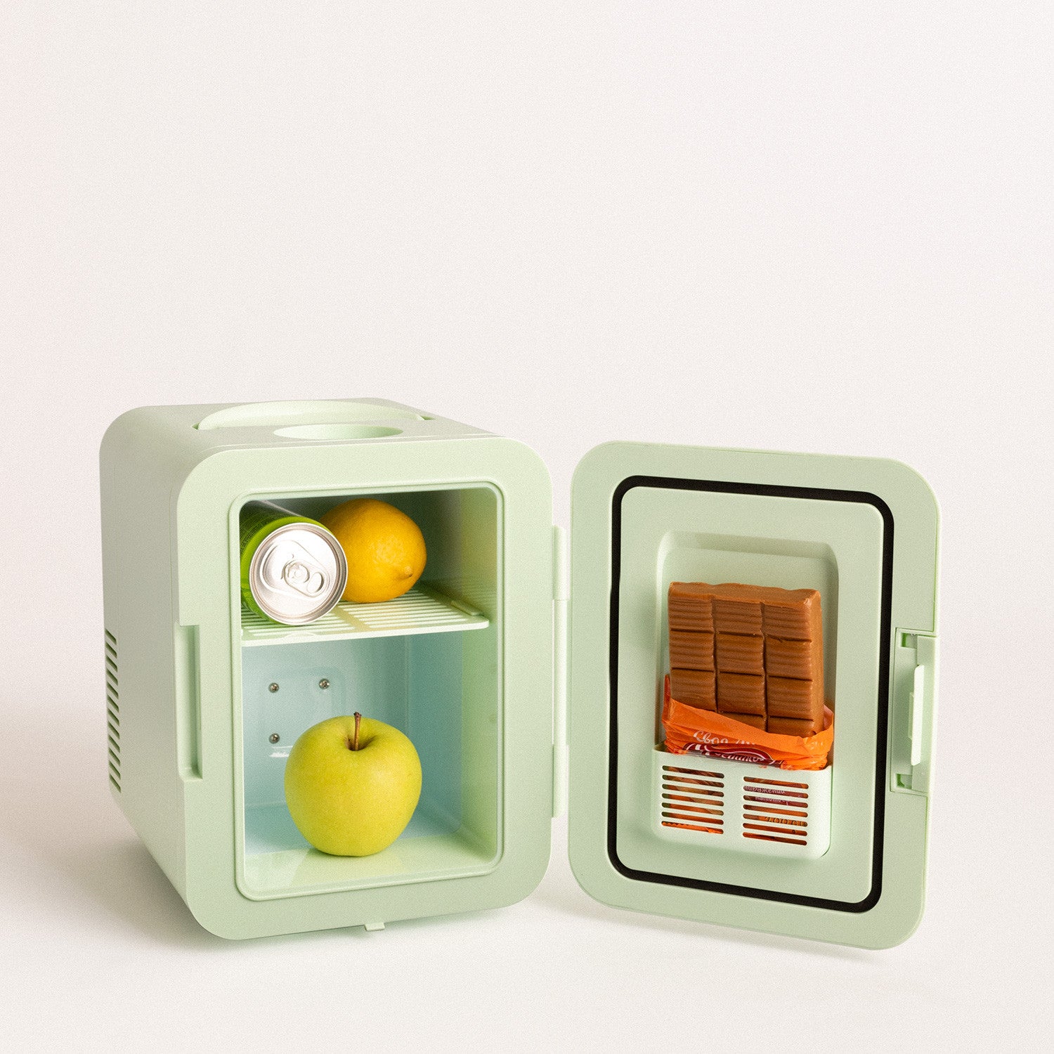 Fridge Mini Box - Mini Réfrigérateur Avec Fonction Chaud/Froid 4 L - Vert Pastel