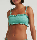 Pool Party Bandeau Bikini Top - Green - Robin Collection -The Bradery