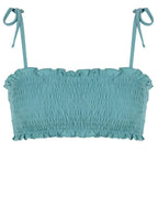 Pool Party Bandeau Bikini Top - Green - Robin Collection -The Bradery