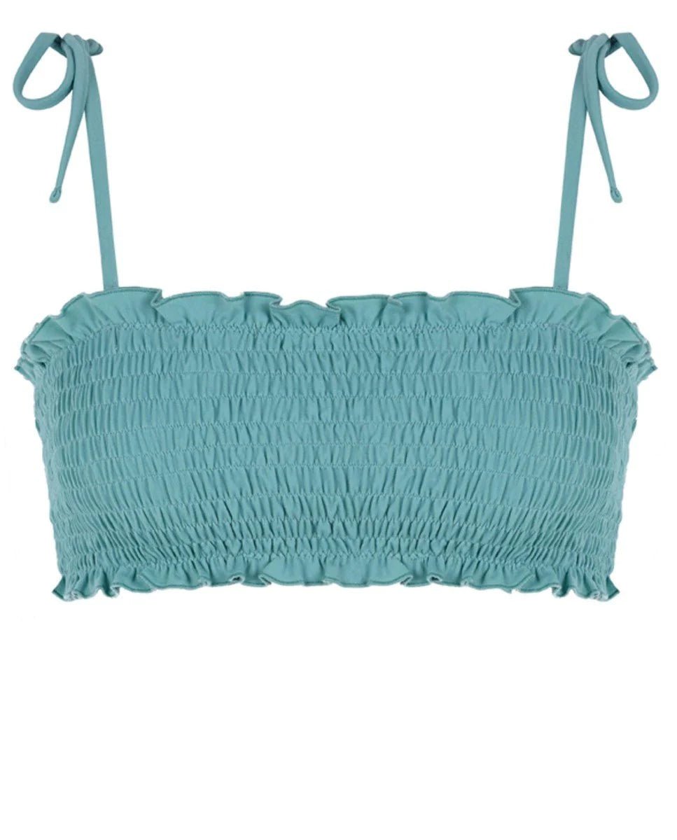 Pool Party Bandeau Bikini Top - Green - Robin Collection -The Bradery