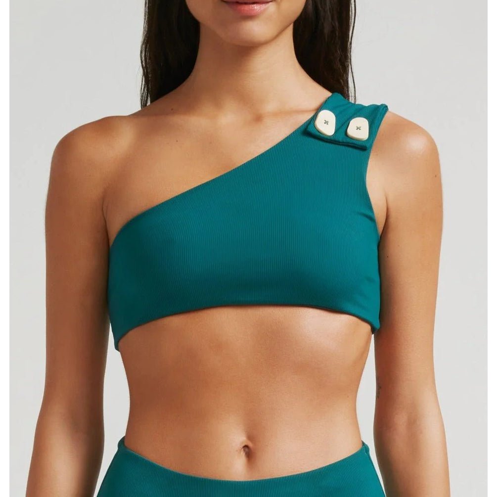 Haut De Maillot Icon - Vert Pétrole - Robin Collection - The Bradery