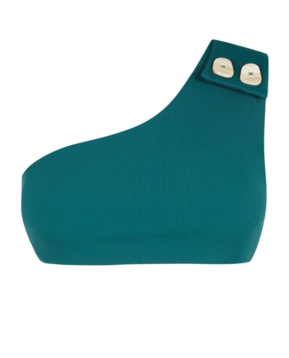 Haut De Maillot Icon - Vert Pétrole - Robin Collection - The Bradery