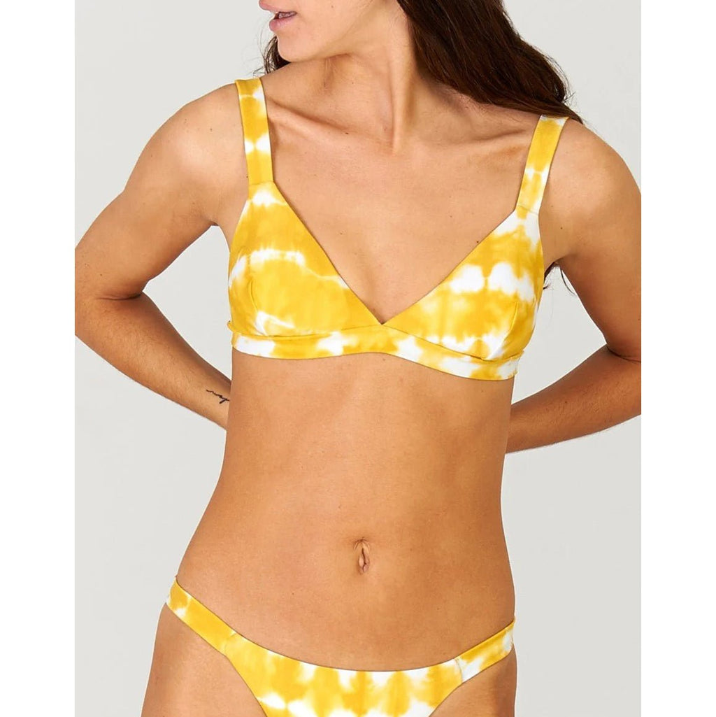 Touch Tie Dye Bikini Top - Ocher - Robin Collection -The Bradery