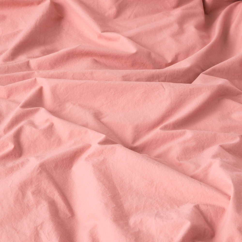 Washed Cotton Percale Duvet Cover - Dusty Pink - MOST - The Bradery