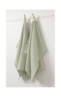 Lot De 2 Essuie-Mains Gaze De Coton Gaia Vert D'Eau - L'Effet Papillon - The Bradery