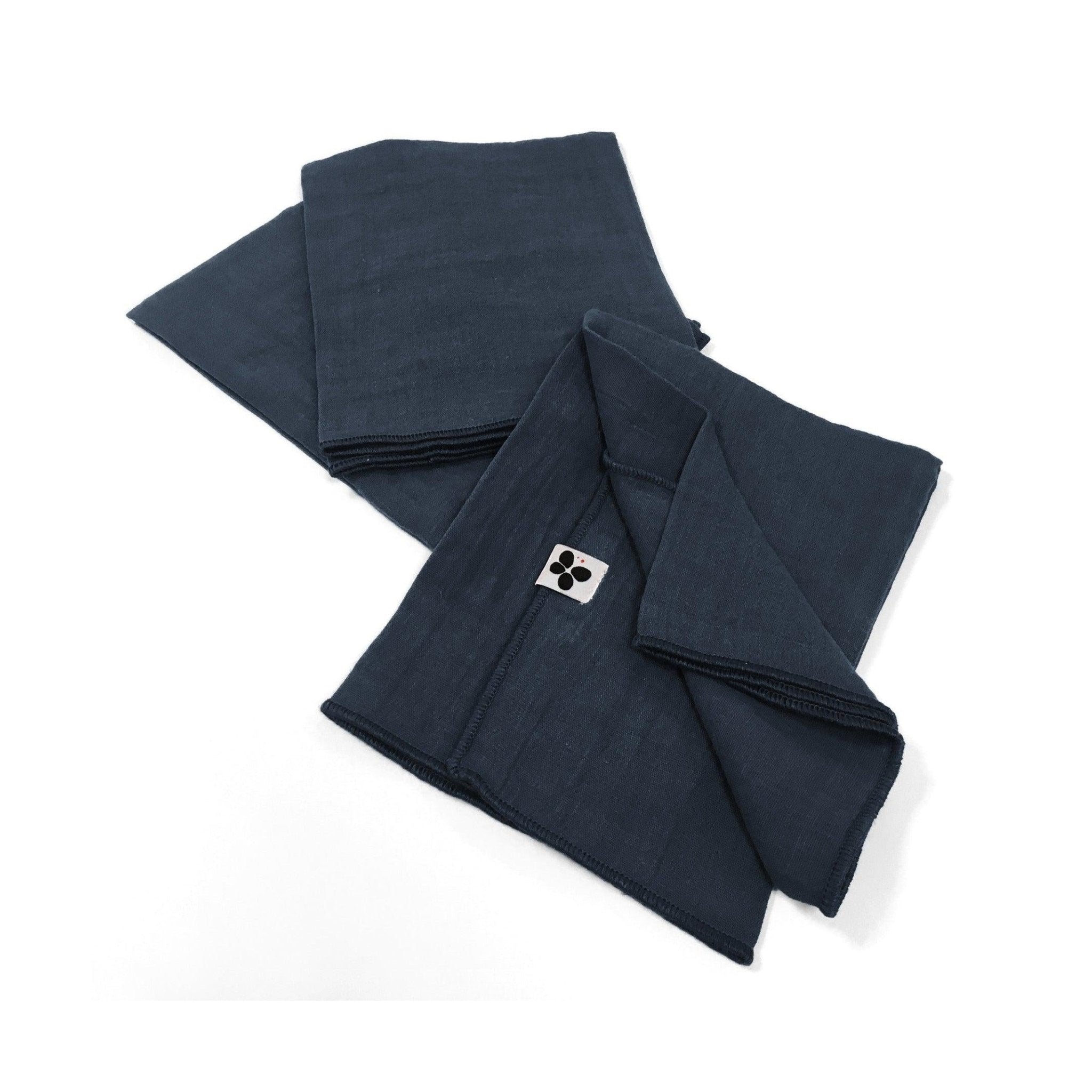 Lot De 3 Serviettes Gaze De Coton Gaïa Minuit - L'Effet Papillon - The Bradery