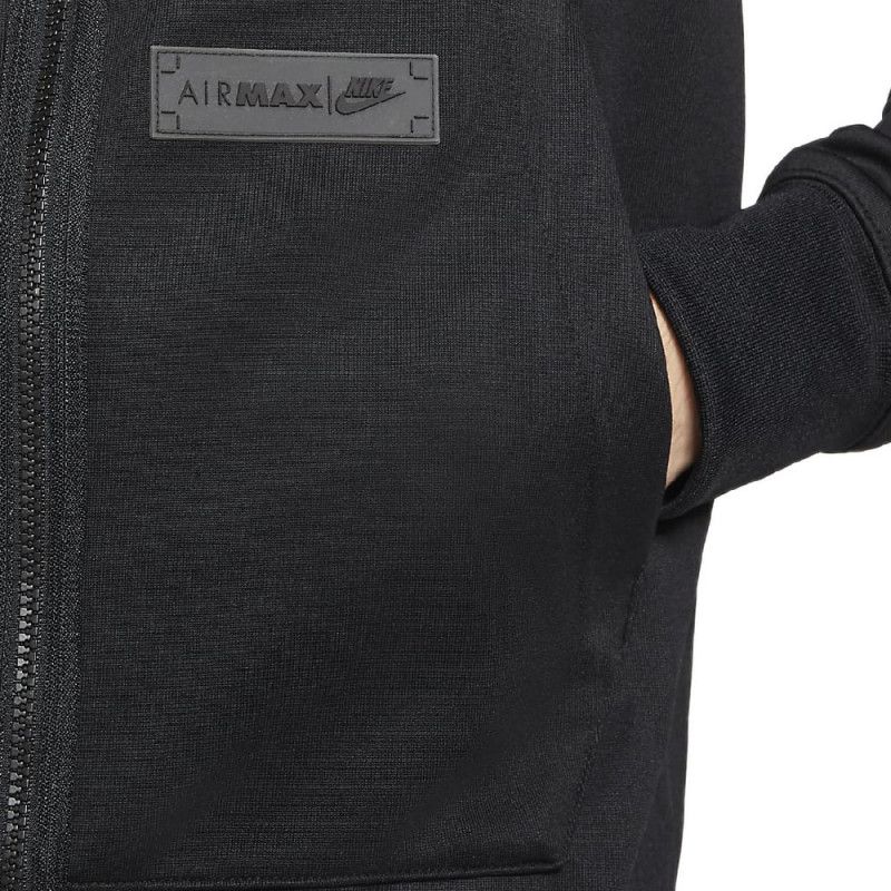 M Nsw Air Hoodie Fz Flc - Sudadera textil hombre - Negro SUDADERA TEXTIL HOMBRE Nike