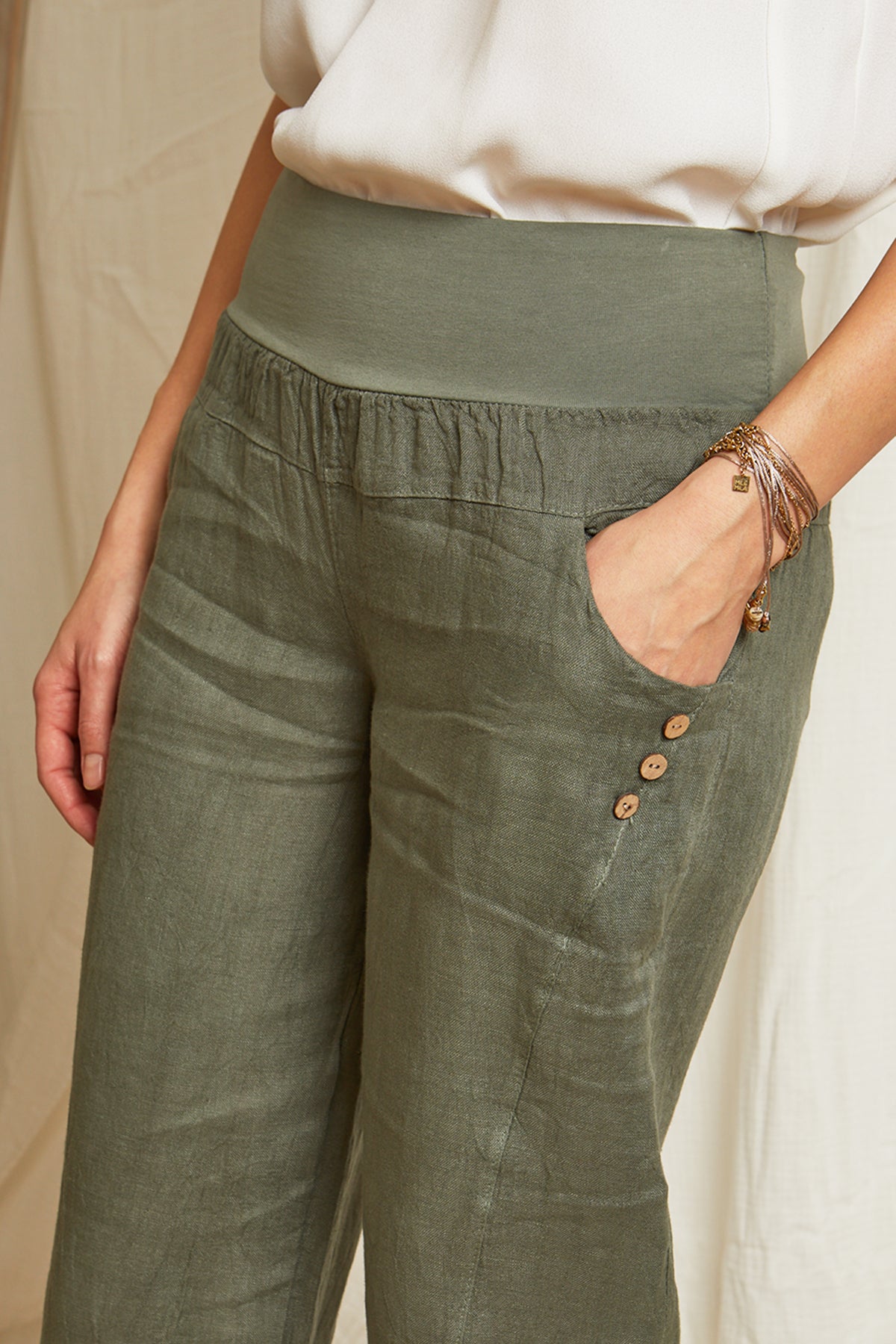 Pantalones caqui - Mujer PANTALONES Y SHORTS Autour Du Lin