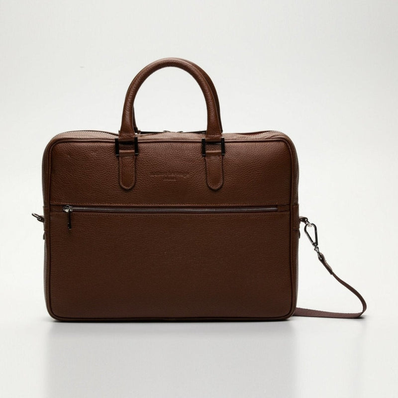Leo Briefcase - Brown - Maison Heritage - The Bradery