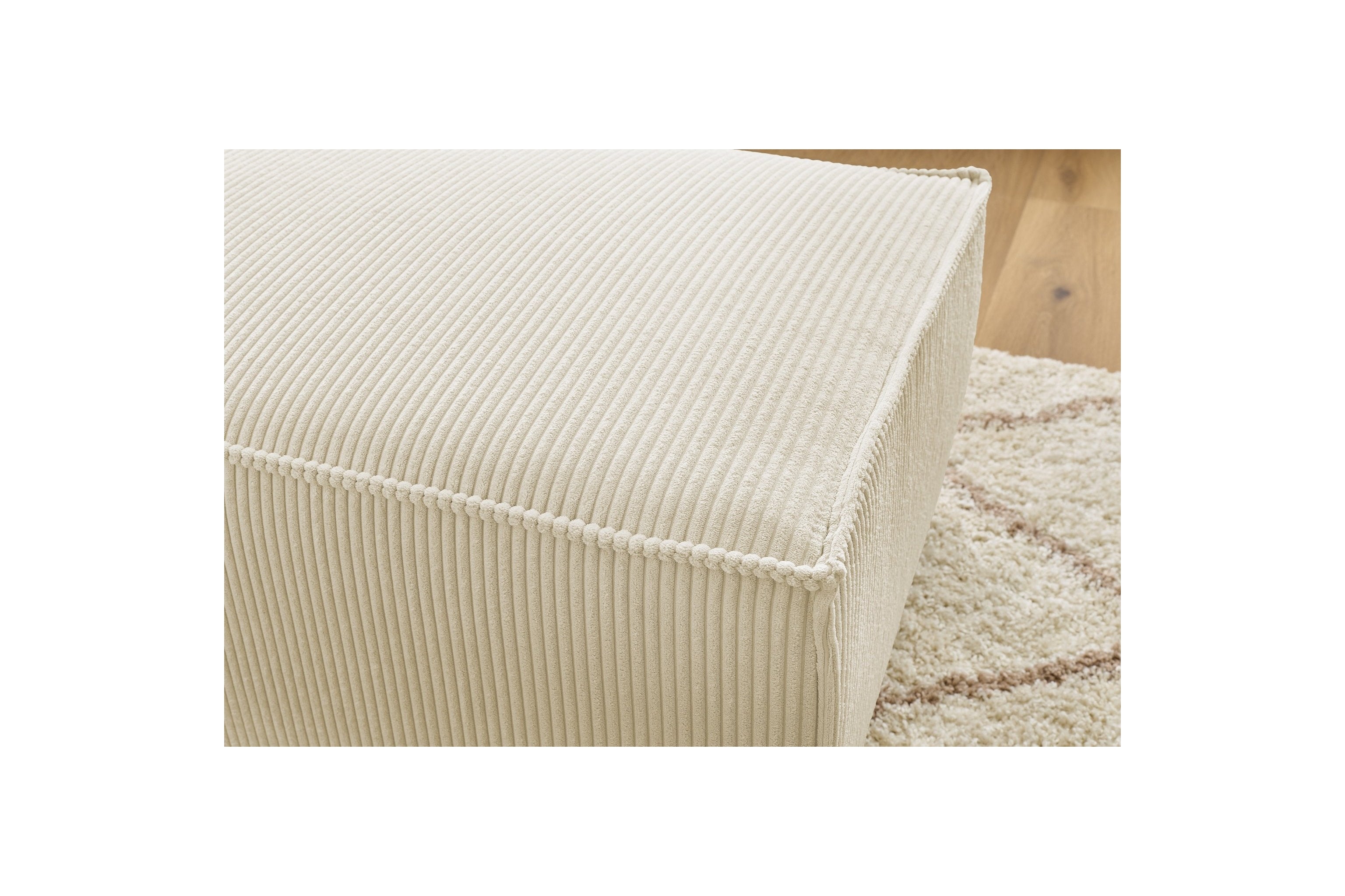 Compact NIHAD corduroy pouffe - BOBOCHIC - The Bradery