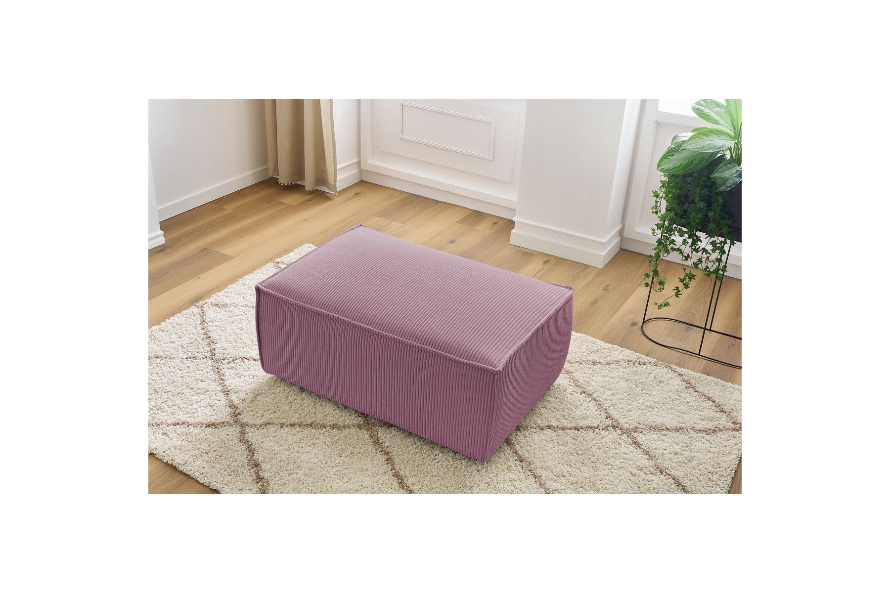 Compact NIHAD corduroy pouffe - BOBOCHIC - The Bradery