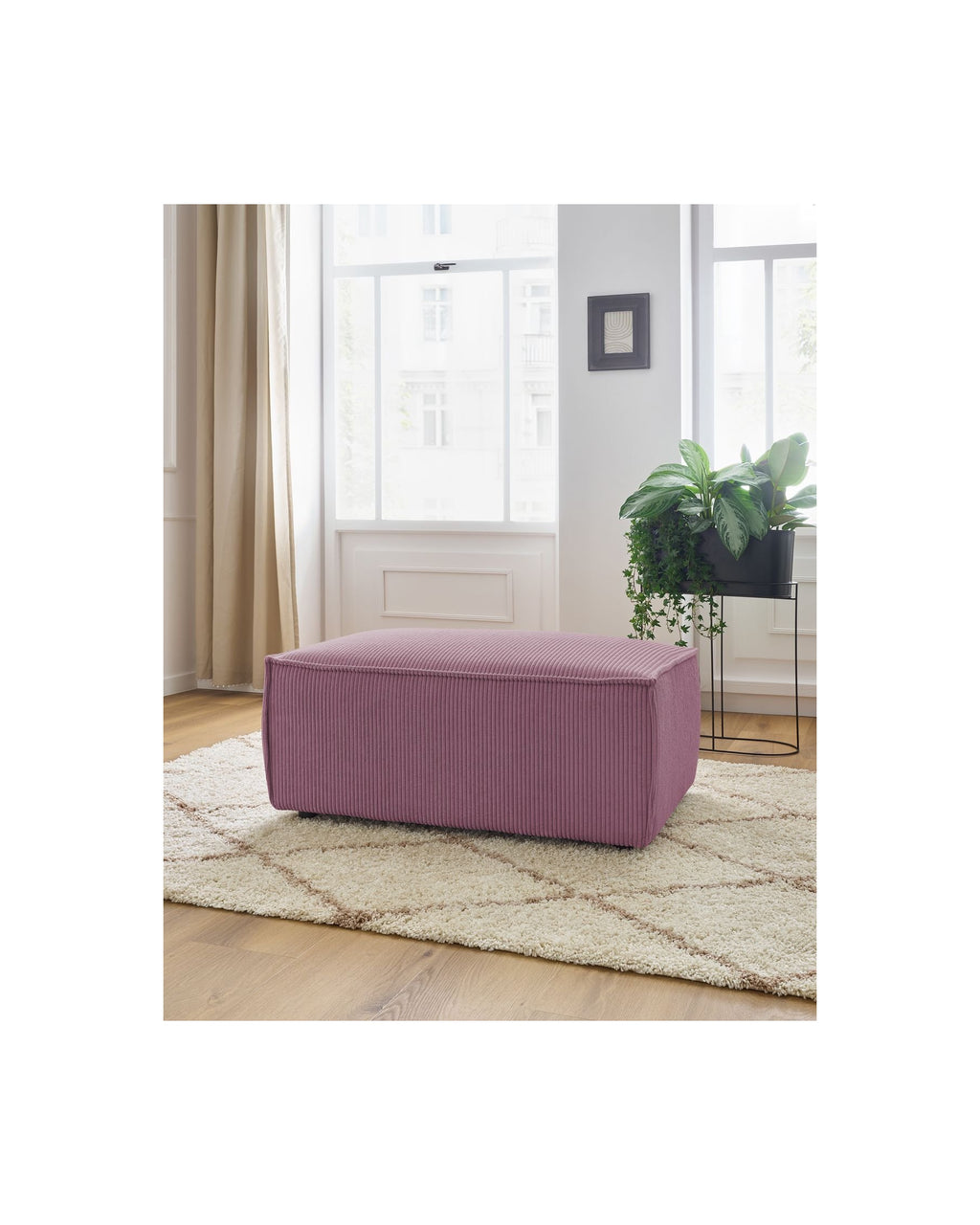 Compact NIHAD corduroy pouffe - BOBOCHIC - The Bradery
