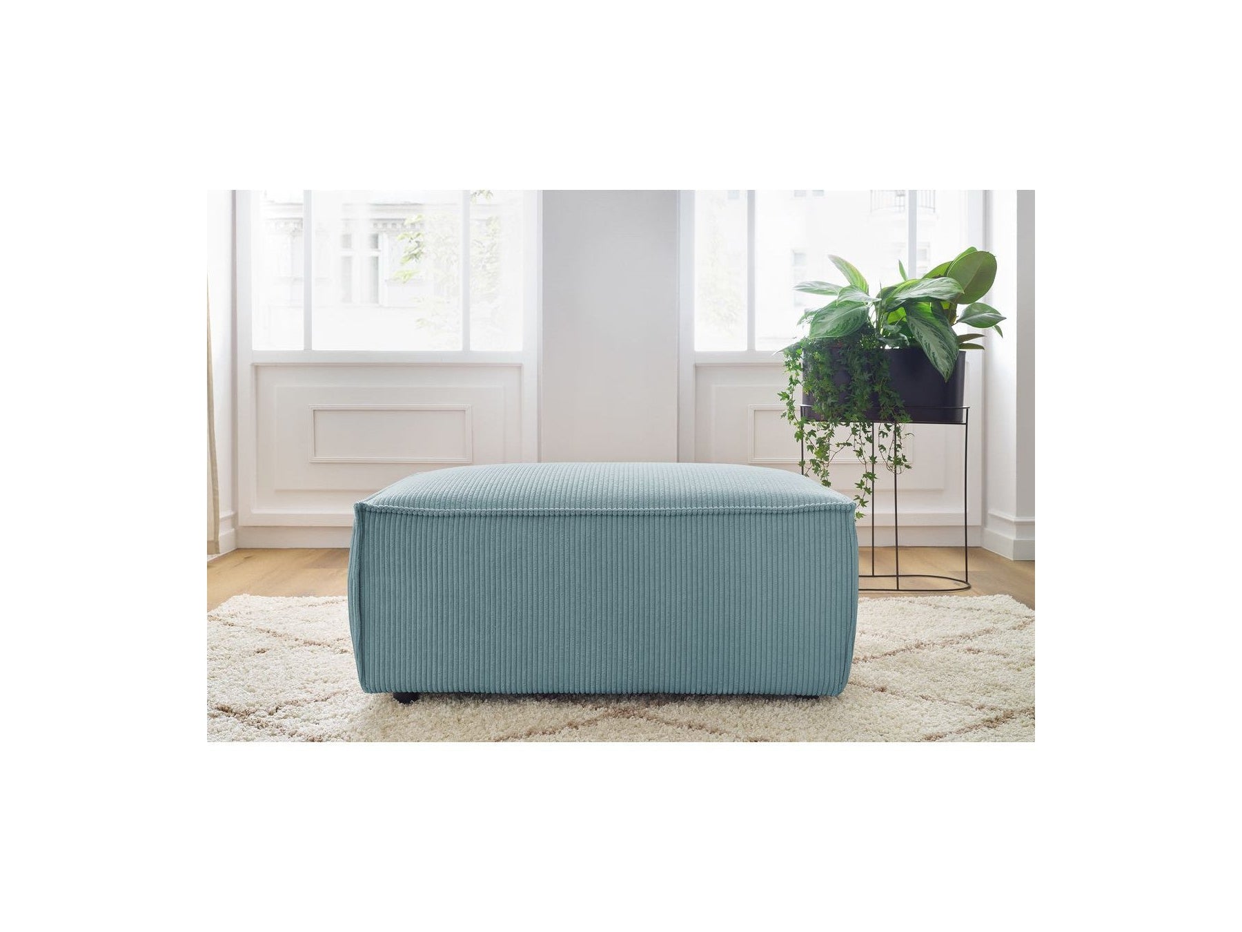 Compact NIHAD corduroy pouffe - BOBOCHIC - The Bradery
