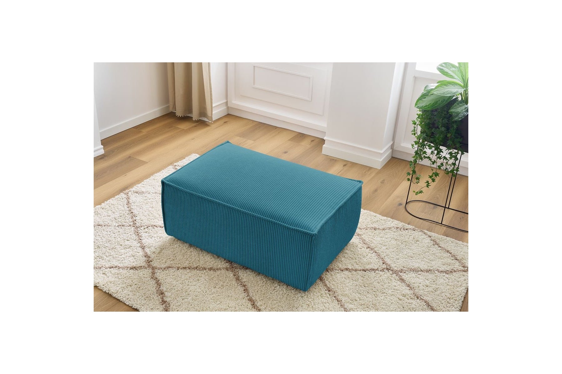 Compact NIHAD corduroy pouffe - BOBOCHIC - The Bradery