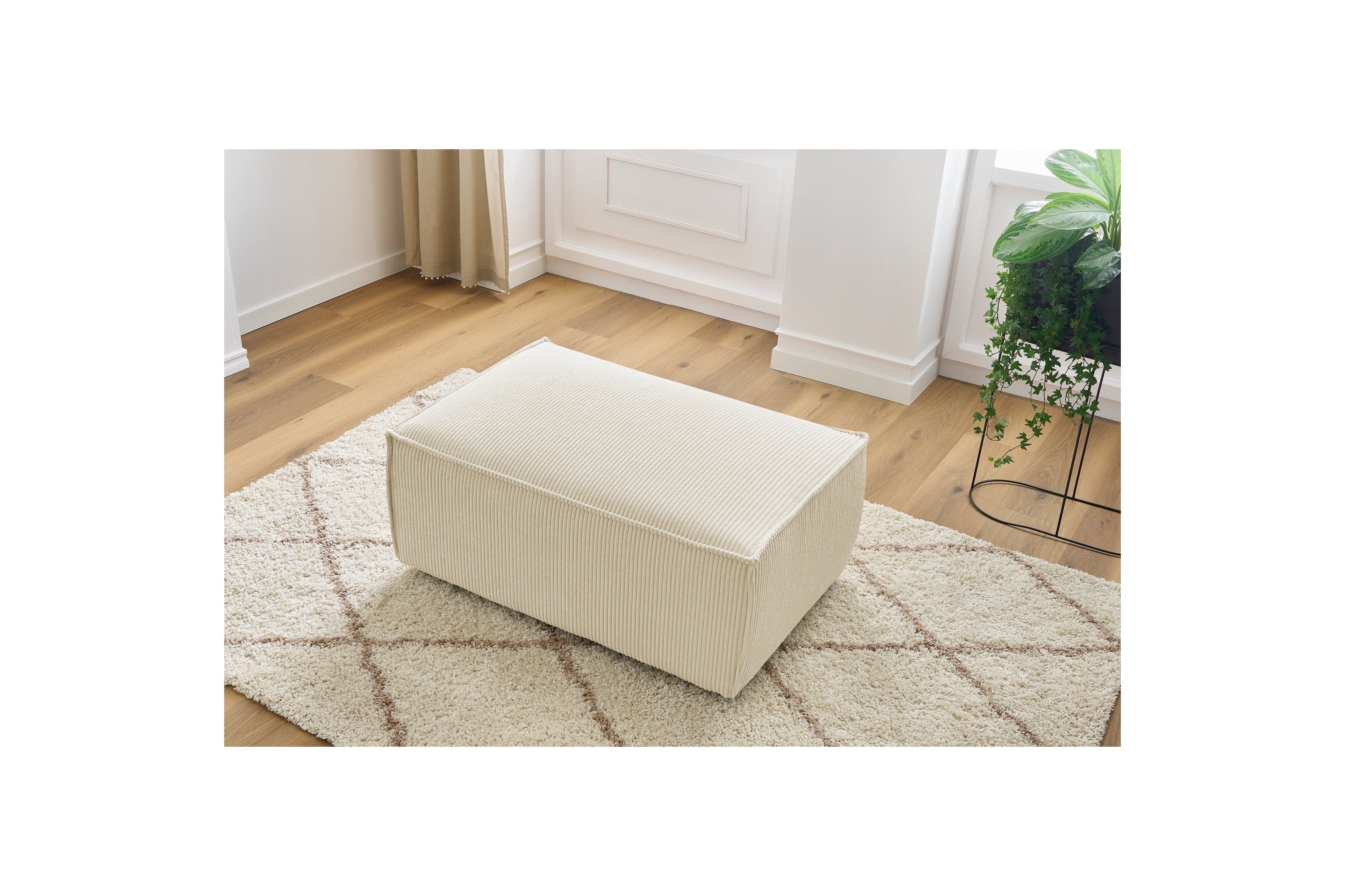 Compact NIHAD corduroy pouffe - BOBOCHIC - The Bradery