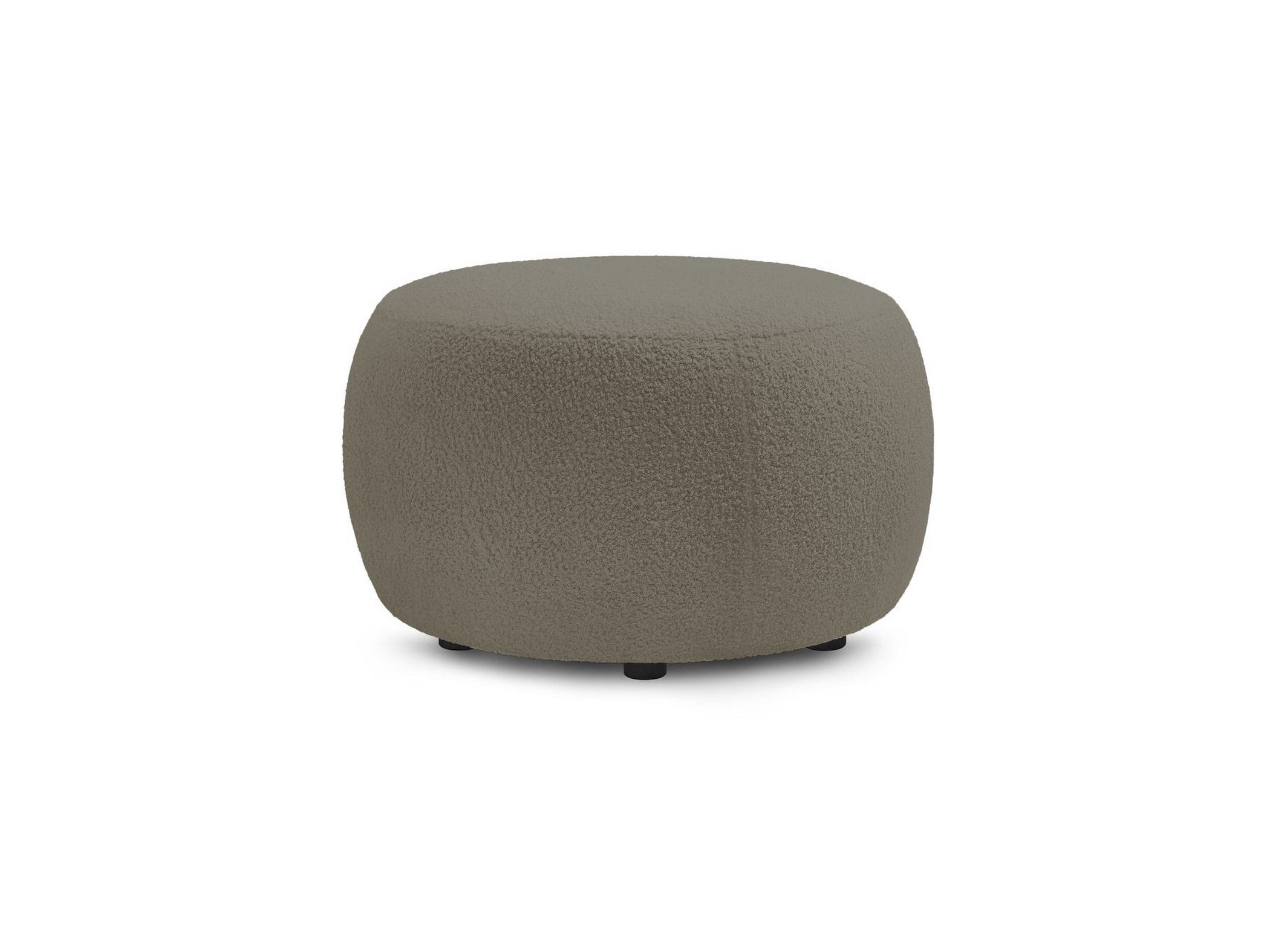 Pouf ENVY rond tissu bouclette doux - BOBOCHIC - The Bradery