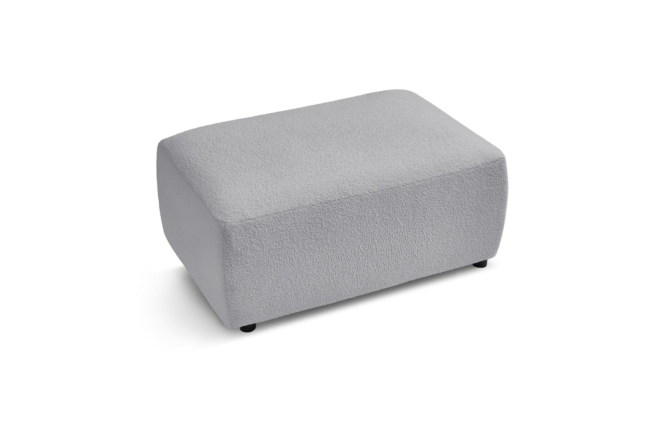 Soft bouclé fabric ENVY pouffe - BOBOCHIC - The Bradery