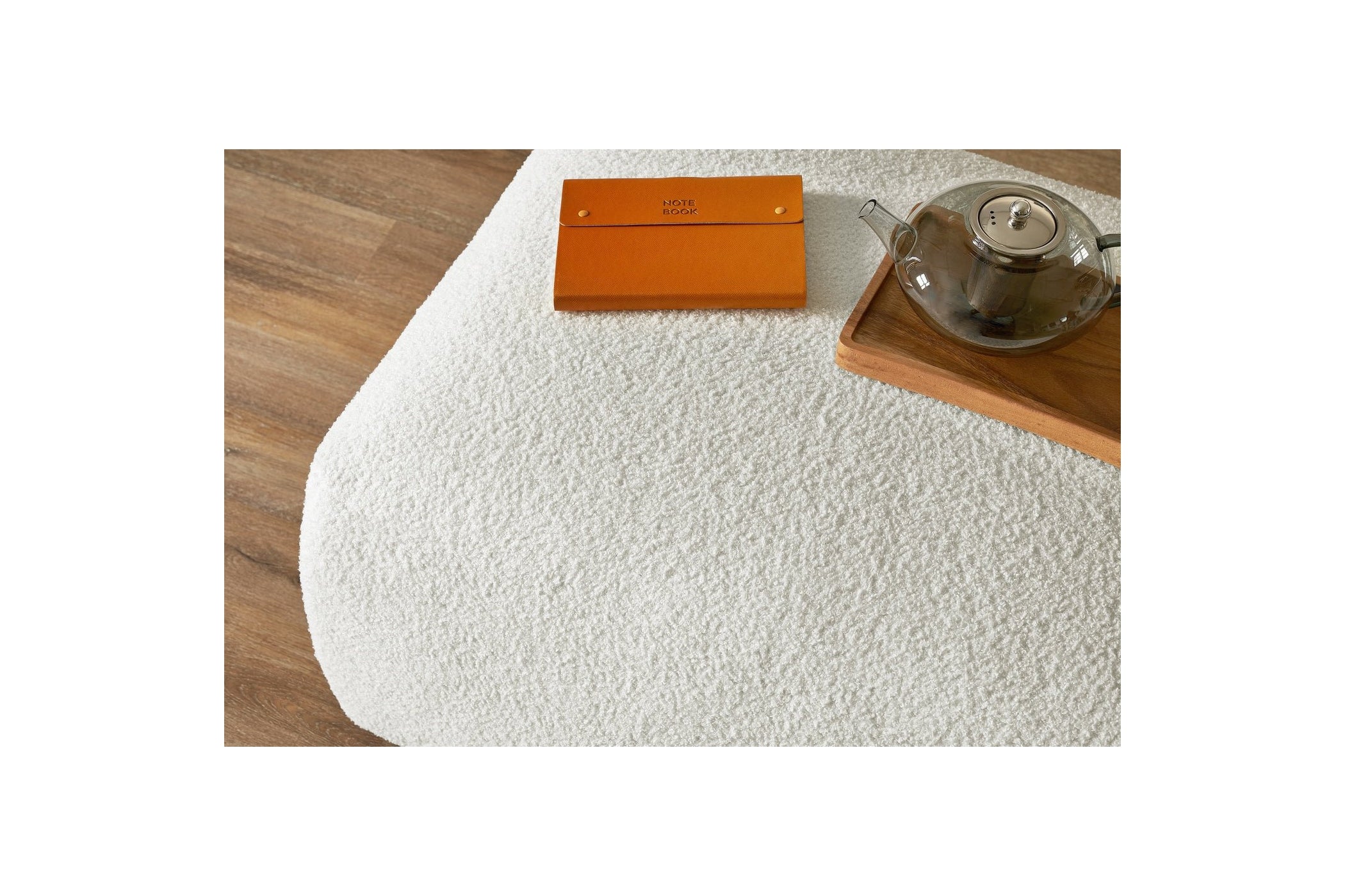 Soft bouclé fabric ENVY pouffe - BOBOCHIC - The Bradery