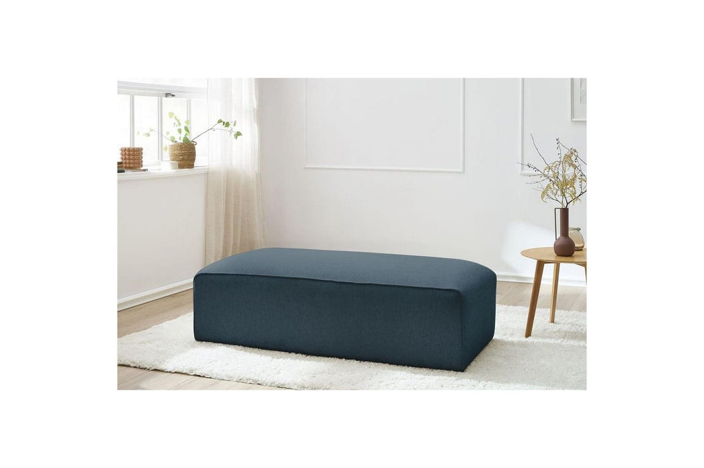 Ottoman for modular sofa MEGEVE smooth fabric - BOBOCHIC - The Bradery