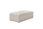 Ottoman for modular sofa MEGEVE smooth fabric - BOBOCHIC - The Bradery