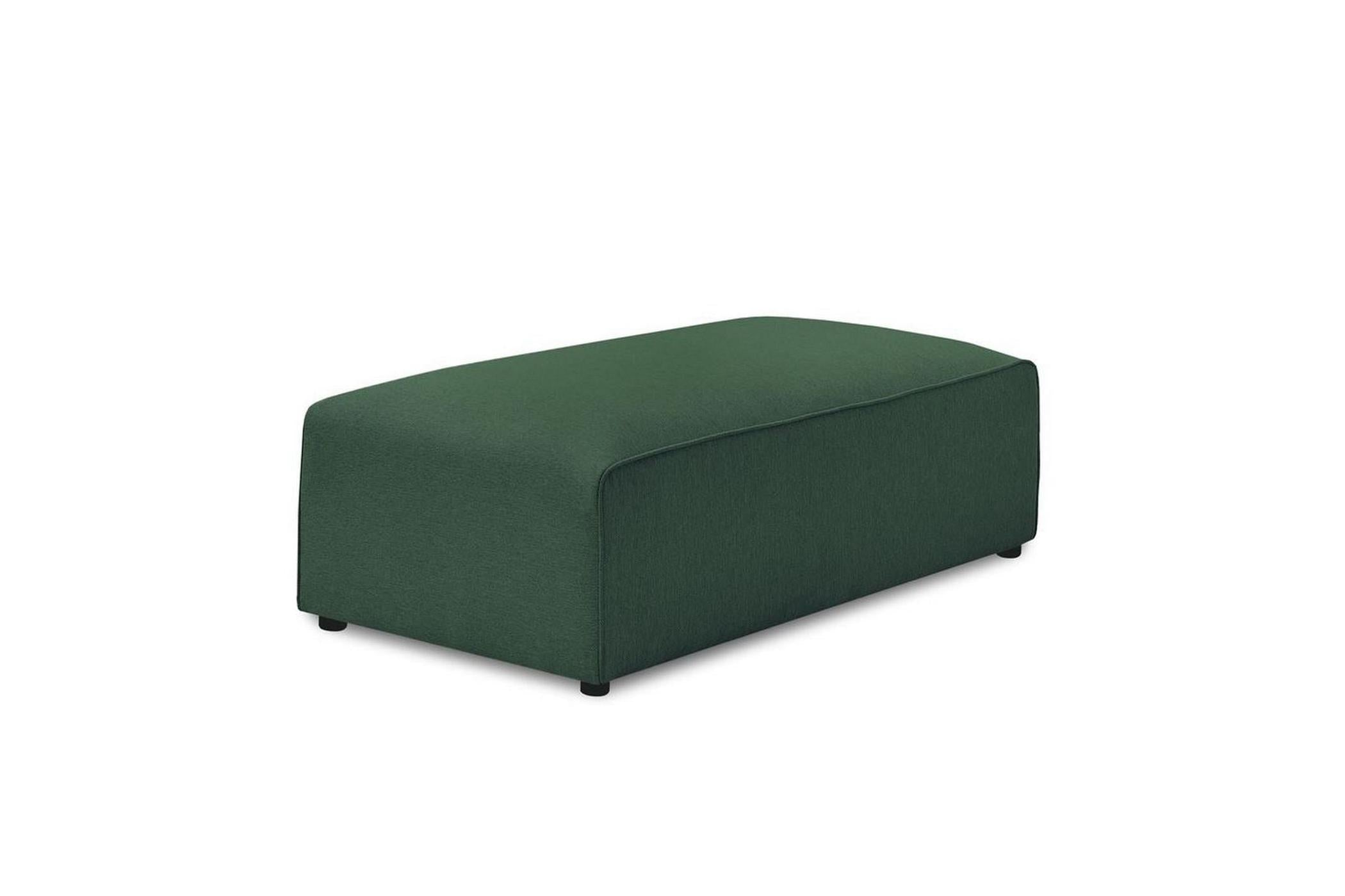 Ottoman for modular sofa MEGEVE smooth fabric - BOBOCHIC - The Bradery