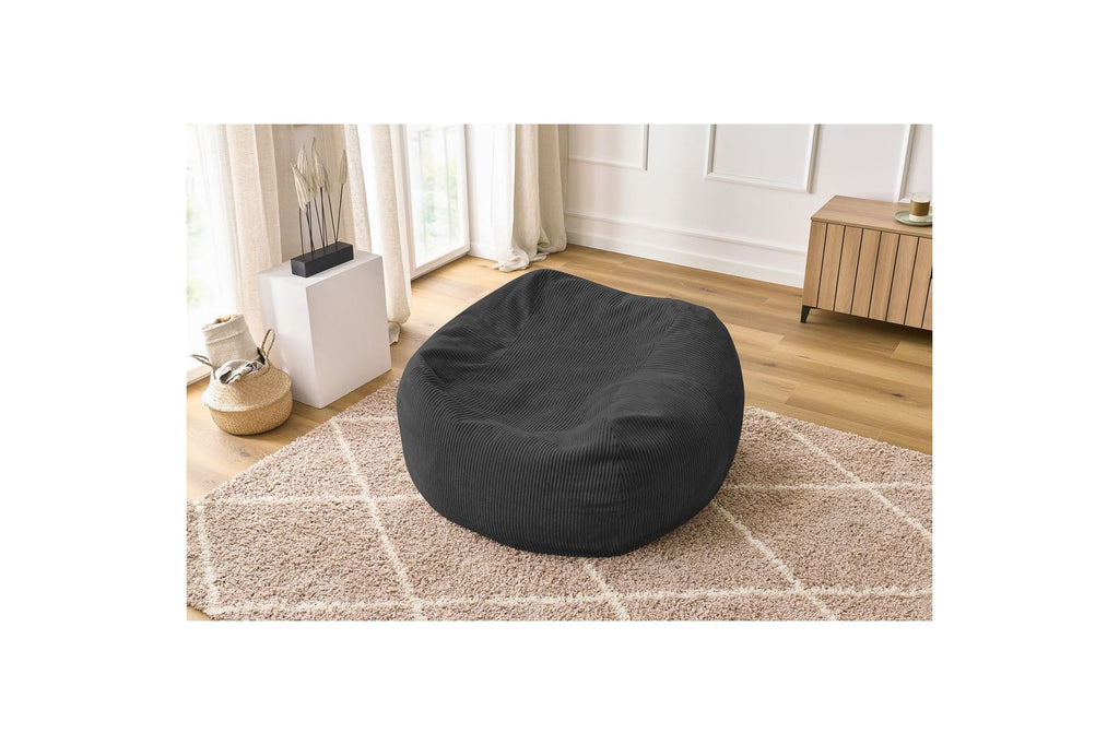 Pouf ultra moelleux VOLTAIRE velours côtelé - BOBOCHIC - The Bradery