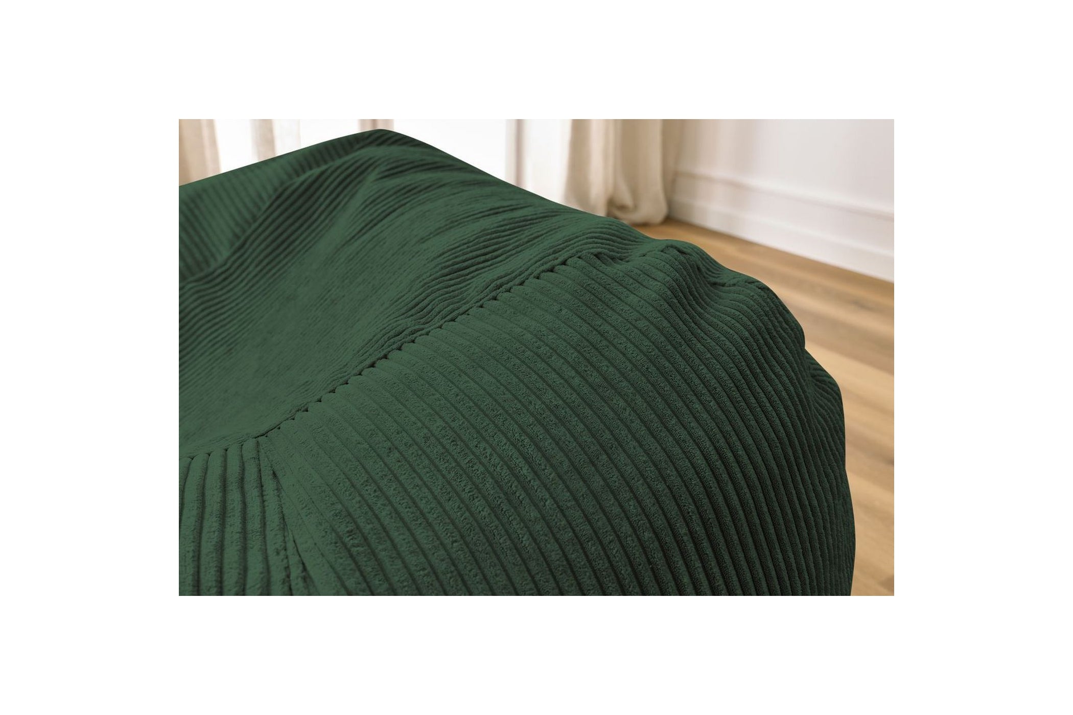 Pouf ultra moelleux VOLTAIRE velours côtelé - BOBOCHIC - The Bradery