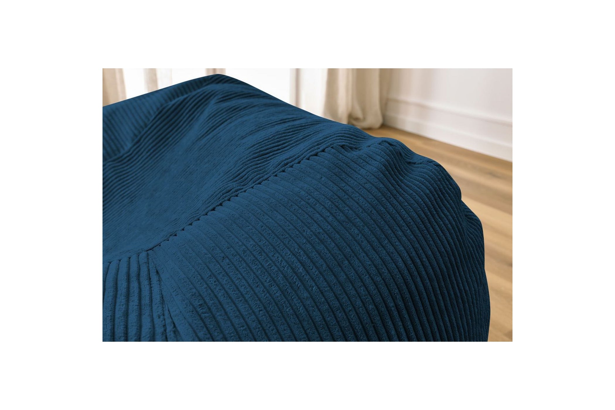 Pouf ultra moelleux VOLTAIRE velours côtelé - BOBOCHIC - The Bradery