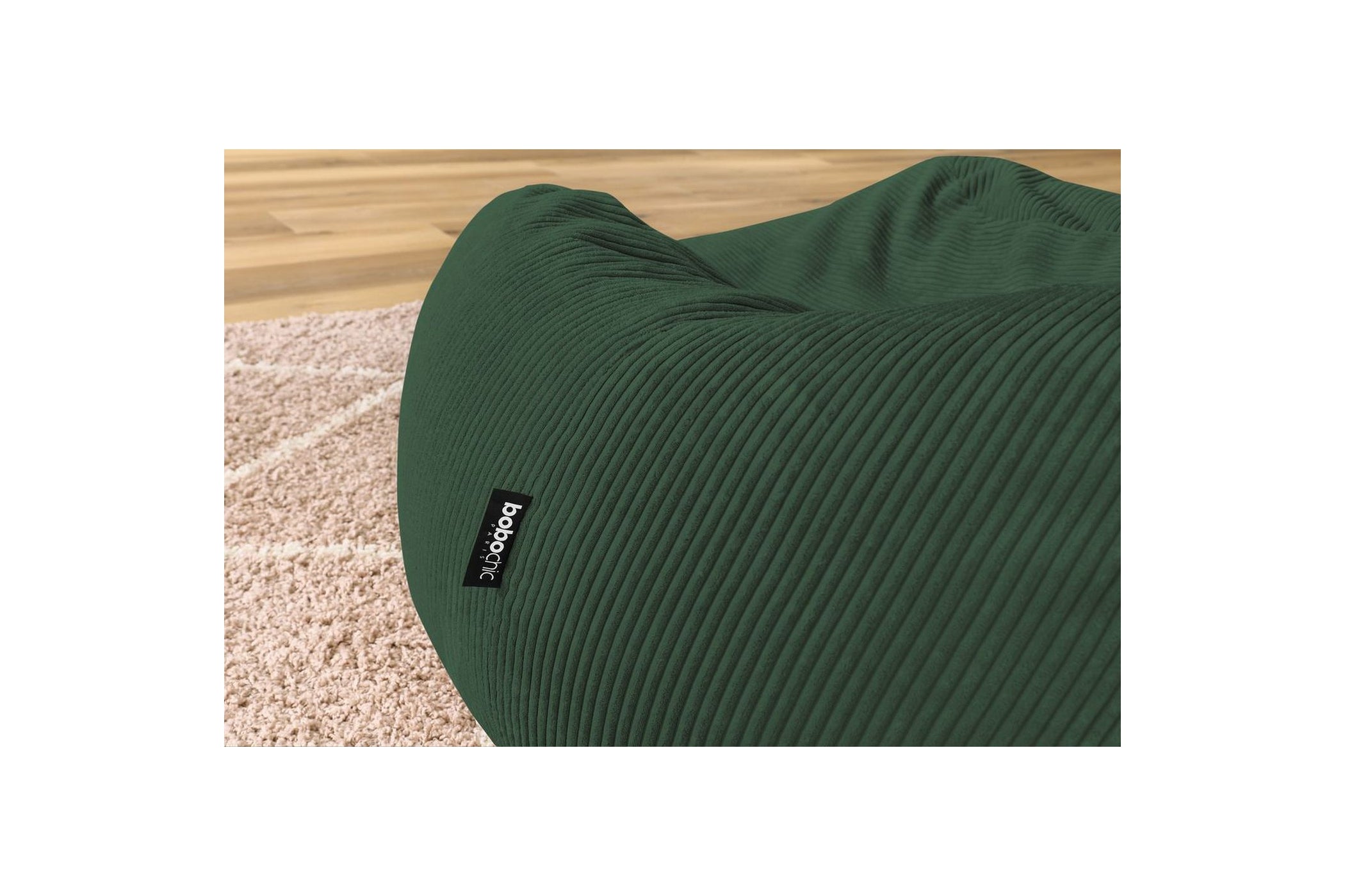 Pouf ultra moelleux VOLTAIRE velours côtelé - BOBOCHIC - The Bradery