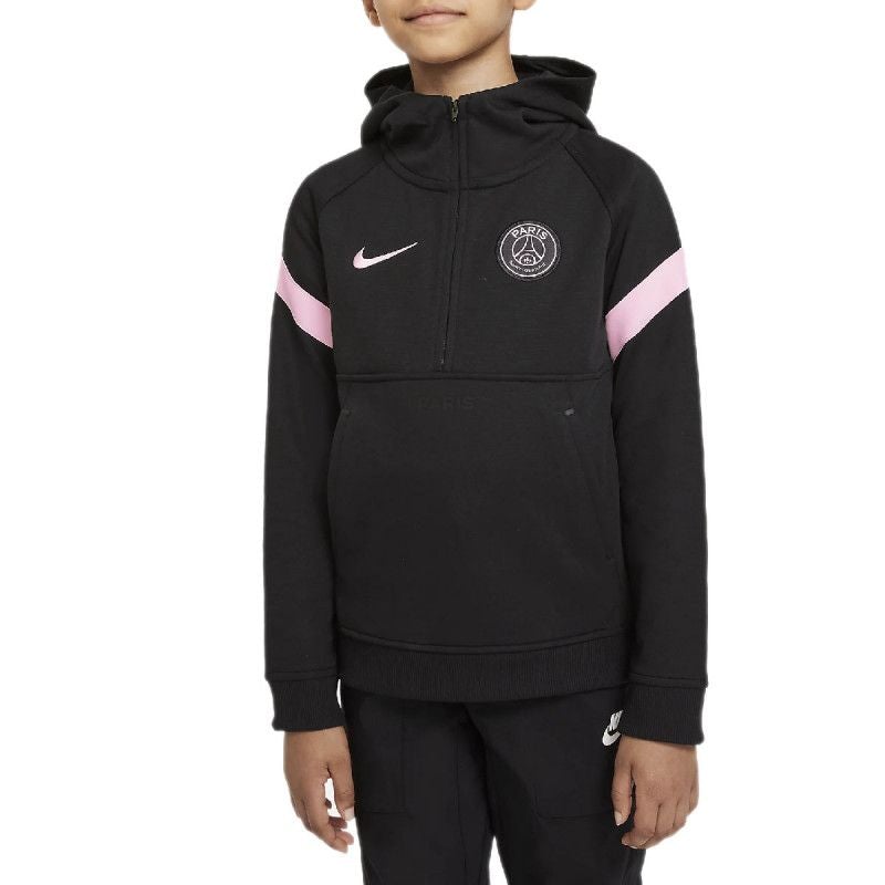 Psg Y Travel Flc Sudadera con capucha - Sudadera textil junior - Negro SUDADERA TEXTIL JUNIOR Nike