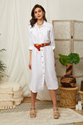 Vestido Blanco - Mujer VESTIDOS y FALDAS Around Linen