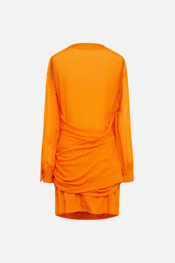 Robe Darlene Cut Yarn - Orange