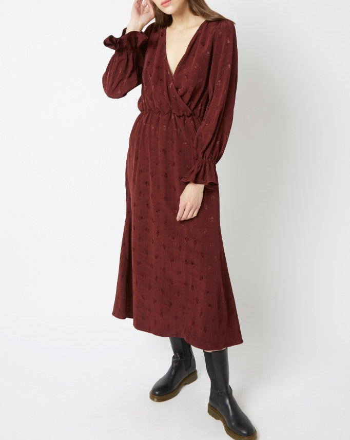 Robe Reed Gift  - Cerise Noire