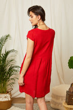 Vestido Rojo - Mujer VESTIDOS y FALDAS Around Linen