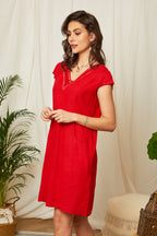 Vestido Rojo - Mujer VESTIDOS y FALDAS Around Linen
