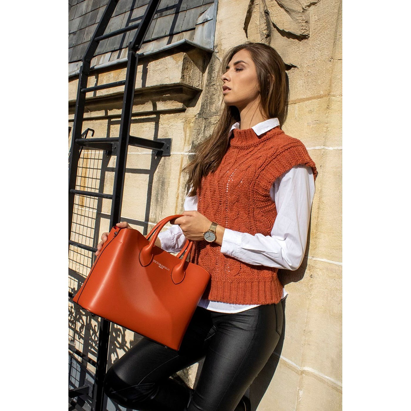 Bolso Nisa - Naranja - Victor & Hugo -La Bradery