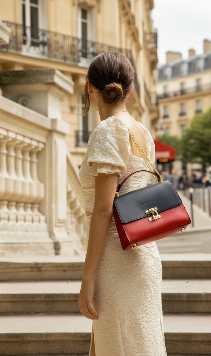 Sac A Main Ora - Rouge Noir - Christian Laurier - The Bradery