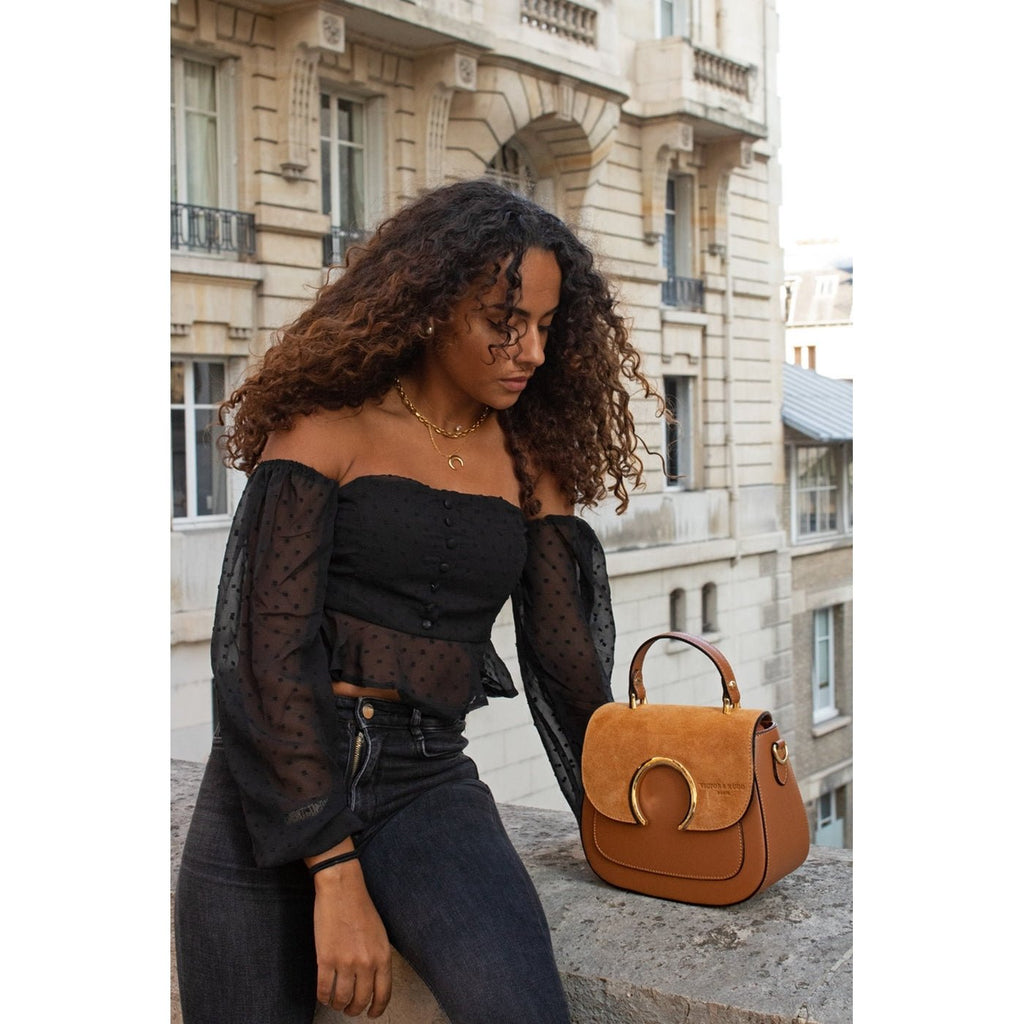 Sac Bandoulière Mina - Camel - Victor & Hugo - The Bradery