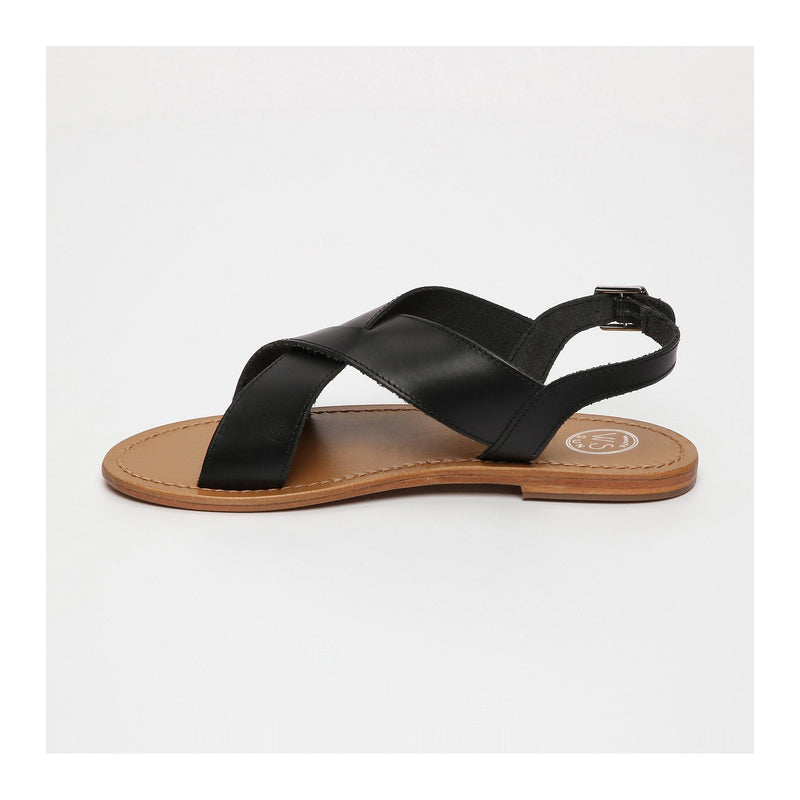 Sandale Aulestes Noir - Sandales - White Sun1 - The Bradery